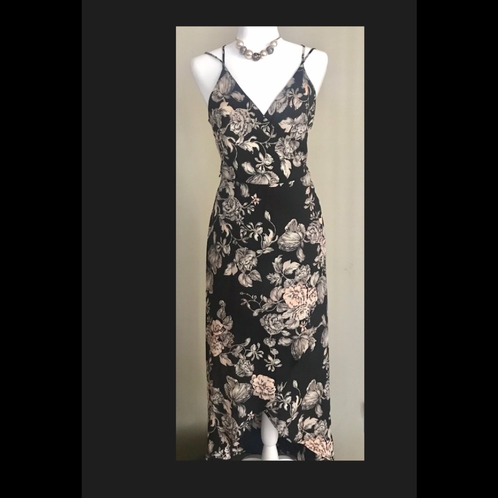 Black Floral Summer Dress